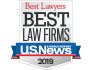 U.S. News Best Law Firms 2019 logo