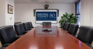 image of conference room A at Barnwell Whaley law firm