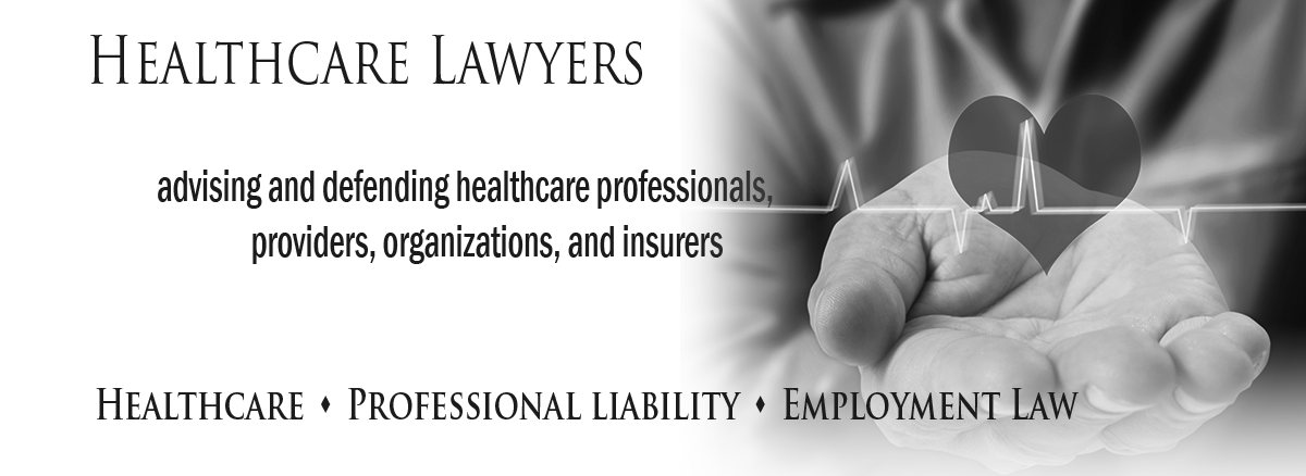 black and white header image for healthcare attorneys